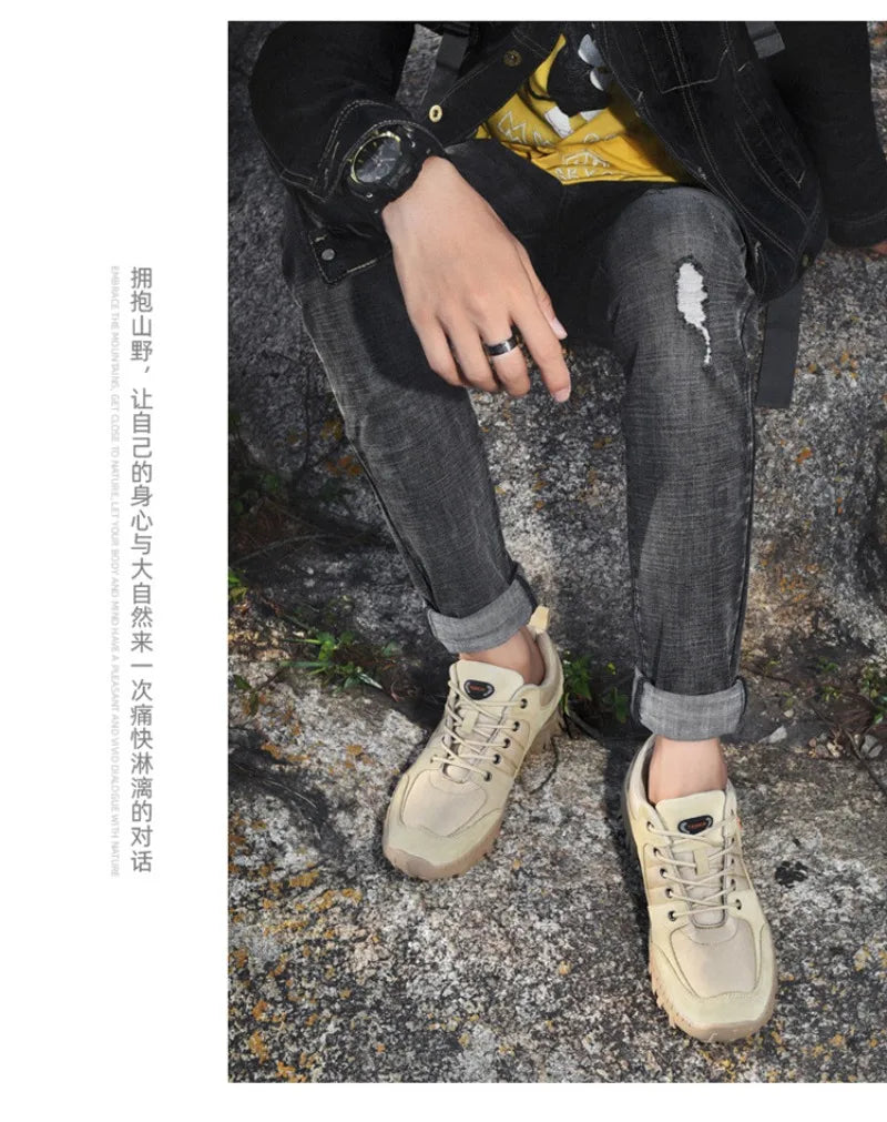 Large Size Men's Hiking Shoes Hiking and Off-road Outdoor Shoes Low Top Wear-resistant,anti Slip Sneakers Men Zapatos Casuales