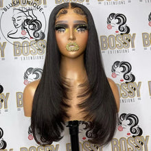 Copper Red Straight Layered Lace Front Wig For Women