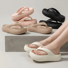 Height-increasing Platform Slippers Non-slip 5CM EVA Beach Sandals Soft Sole Anti-odor Women's Flip Flops Everyday Outfits