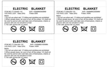 European regulation non-woven single and double electric blanket foreign trade 220V heating blanket safety househol180x120CM