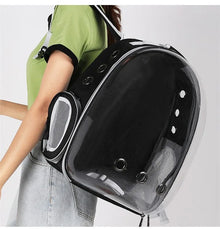 Pet carrying bag space  Space capsule dual-shoulder backpack  Breathable transparent backpack  Cat and dog transportation bag
