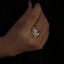 Retro Angel Wings Ring For Women Silver Color Punk Gothic Adjustable Open Ring Jewelry Unisex Accessories Gifts Wholesale