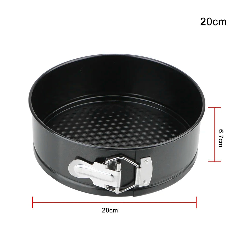 Removable Bottom Non-Stick Metal Bake Mould Round Cake Pan Bakeware  Carbon Steel Cakes Molds Kitchen Accessories