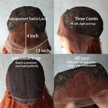 Highlight Black White Layered Lace Front Wig 13x4 Glueless
