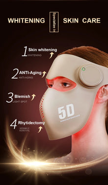 Great Improvement For Skin LED Mask Two Version With Without Laser Light Therapy 3D Red Light 1064nm Red Light Mask Therapy Face