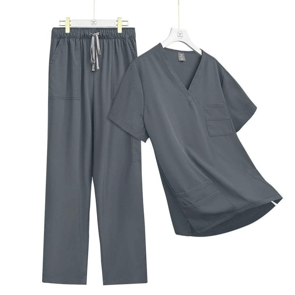 High-quality Medical Nurse Uniform Unisex Scrubs Pet Clinic Store Veterinary Dentistry Work Clothes Set Women Beauty SPA Uniform