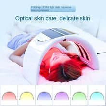 Red Blue Light Beauty Device - Colorful Spectrum Mask, Acne Treatment for Salons, Photon Skin Rejuvenation