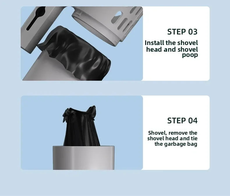 New Cat Litter Shovel Scoop with Refill Bag For Pet Filter Clean Toilet Garbage Picker Cat Supplies Cat Litter Box Self Cleaning