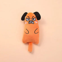 Cartoon cat and dog shaped toys, bite-resistant puppy plush dolls cat self-entertainment teeth grinding and cleaning interactiv