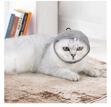 Pet Cat Anti Bite Muzzles Adjustable Breathable Safe Fit Head Cover Mask Cats' Nail Trimming Bath Beauty Grooming Supplies 1pc