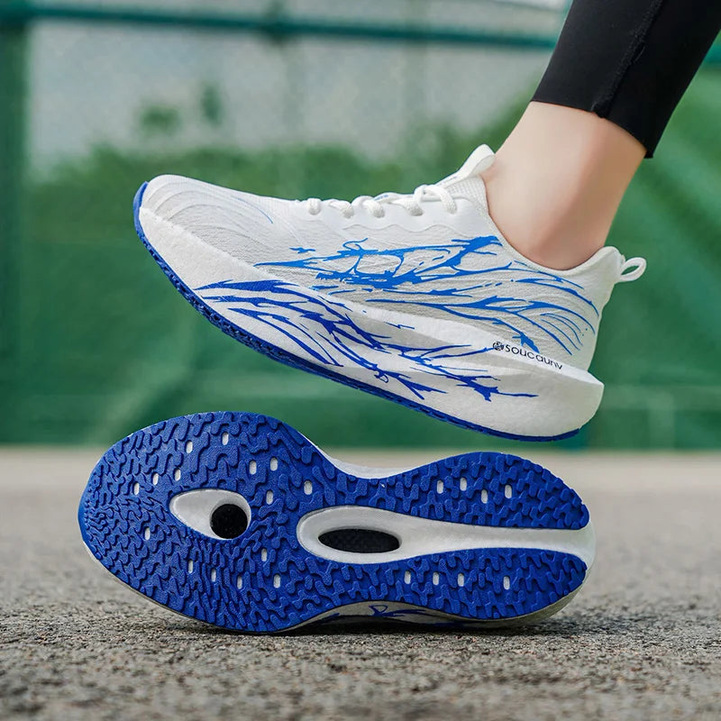 Marathon Running Shoes Men Breathable Nonskid Sneakers