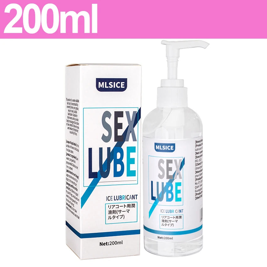 Water-Based Lubricant 300ml Gay Anal Safer Sex Products for Women Men Intimate Love Gel Adult Masturbation Toys Lubricantion Oil