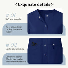 Women Nurse Scrub Jacket Medical Uniform Hospital Dental Clinic Work Wear Outwear for Pharmacy Vet Pet Shop Pharmacy Outwear