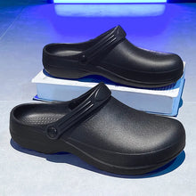 Summer Anti-Slip Slip-On Nurse Shoes Operating Room Slippers Headed Clogs Laboratory Cool Sandals Flat Heel Easy to Wear