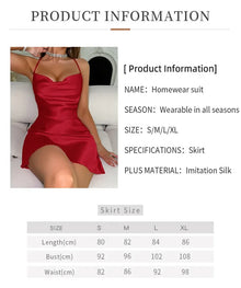 Summer solid color halter nightdress pile pile collar sexy pajamas home dress in the women's halter dress