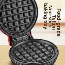 Mini Electric Waffle Maker Double-Sided Heating Household Sandwich Maker Breakfast Roaster Small Kitchen Dessert Cooking Machine