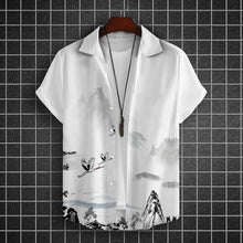 Simple Men'S Shirt 3d Printed Retro Fashion Top Loose Oversized Wear Every Day Casual Short Sleeved Shirt Comfort Men'S Clothing