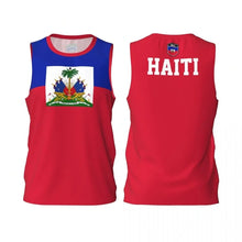 Nouveauté : Débardeur pour homme imprimé en 3D Haïti, haut tendance été 2025 à manches courtes, t-shirt streetwear coupe oversize