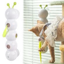 Smart Caterpillar Cat Toy Whack A Mole Cat Toy Interactive Cat Feather Toy Motion Sensor Teasing Cat Toy for Indoor Cats