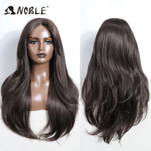 Noble 26 Inch Synthetic Lace Front Wig Ombre Blonde Cosplay