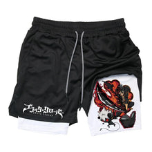 Summer New Black Five-leaf Clover Printed Men's and Women's Shorts Double-layer Loose Sports and Casual Pants for Beach Fitness