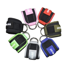 LOOGDEEL Ankle Resistance Strap With Cuffs Hip Lifting Band Exercise Yoga Ankle Strap Set Women Men Leg Support D-Ring Support