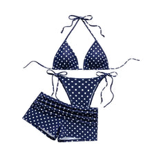 3Pcs/Set Fashion Summer Dot Bikinis Set Casual Beachwear Women Swimsuit Elegant Swimwear Beach
