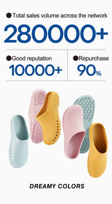 ANNO Soft Nurses Medical Shoes Anti-slip Protective Clogs Operating Room Lab Slippers Chef Work Flat Clog Hospital Foot Wear