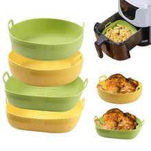 New Silicone Air Fryers Oven Baking Tray Basket Reusable Airfryer Pan Liner Mold Pizza Mat Replacement Grill Pan Accessories