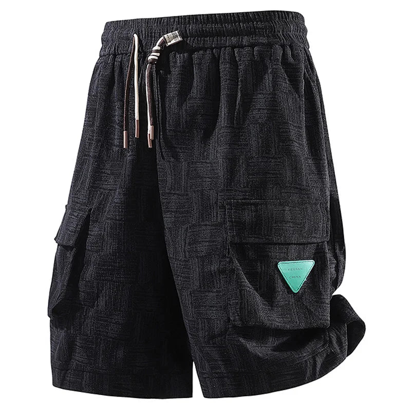Plus Size 7XL 8XL High street Summer men's casual cargo Shorts hommes Gym Outwear bermudas masculina running shorts Men clothes