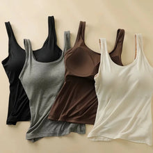 Womens Camisole With Built In Bra Tank Top For Layering