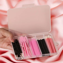 80pcs Professional Makeup Brush Set Box Eyebrow Eyelash Lip Brushes Hairpin Micro Brush for Eyelash Extension Makeup Tools
