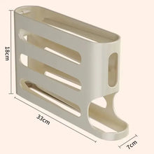 Boîte de rangement pour œufs à 4 niveaux, distributeur automatique à échelle pour réfrigérateur