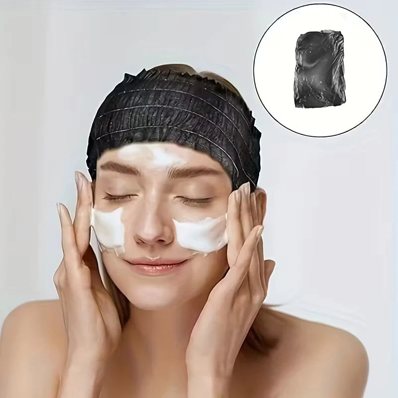 20/50/100pcs Disposable Spa Headbands Soft Non- Elastic Facial Hair Bands For Sauna, Facial Cleansing, Skincare & Makeup
