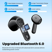 SOUNDPEATS Air6 HS Wireless Earbuds, Bluetooth 6.0 Headphones with 13mm Triple-Magnet Driver, LDAC Hi-Res Audio,Immersive Sound
