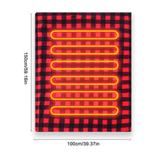 Car Electric Heated Blanket Body Warmer Blanket Fast Heating 12V Soft Heating Mat 9 Adjustable Temperature for Car Camping