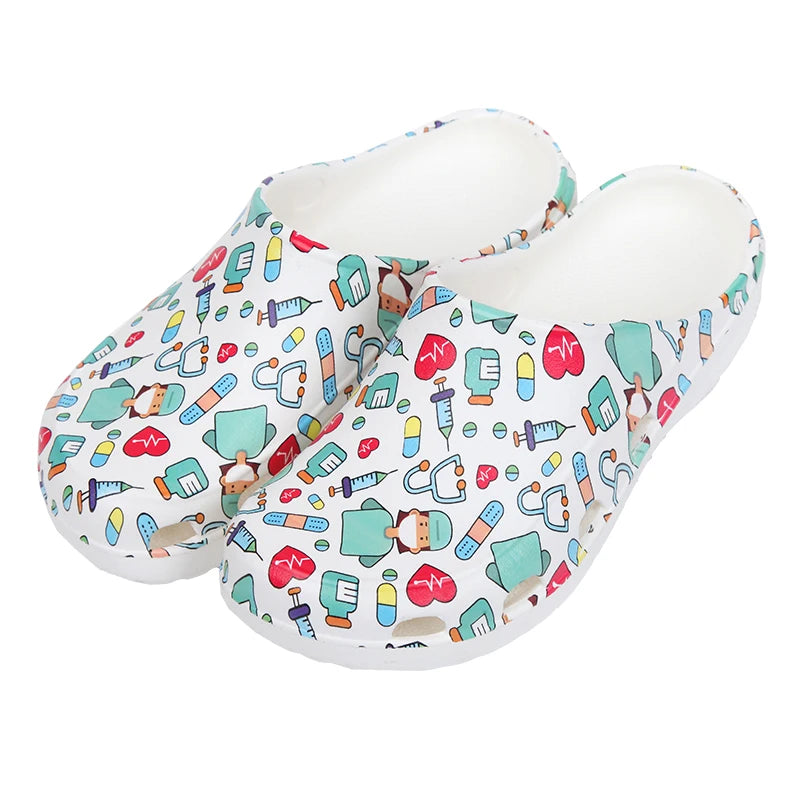 Medical Scrub Clogs Nurse Garden Shoes Arch Support House Slippers Sandals Breathable Slip On Indoor Outdoor Doctor Clogs X03
