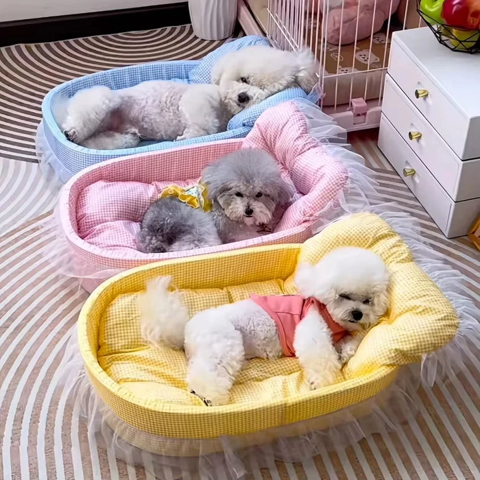 1pc Cute Princess Cat Litter All Seasons Universal Non Sticky Mat Pet Sofa Dog Bed Small And Medium Cats And Dogs Pet Supplies