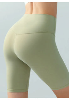 Summer Yoga Shorts Elastic Breathable Tights Leggings Quick Dried Sports Fitness Yoga Cycling Athletic Gym Shorts