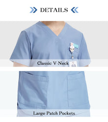Men's Medical Scrubs Sets Hospital Nursing Uniforms Breathable Sanitary Clinical Aesthetic Nurse Suits Doctor Workwear 8020-02