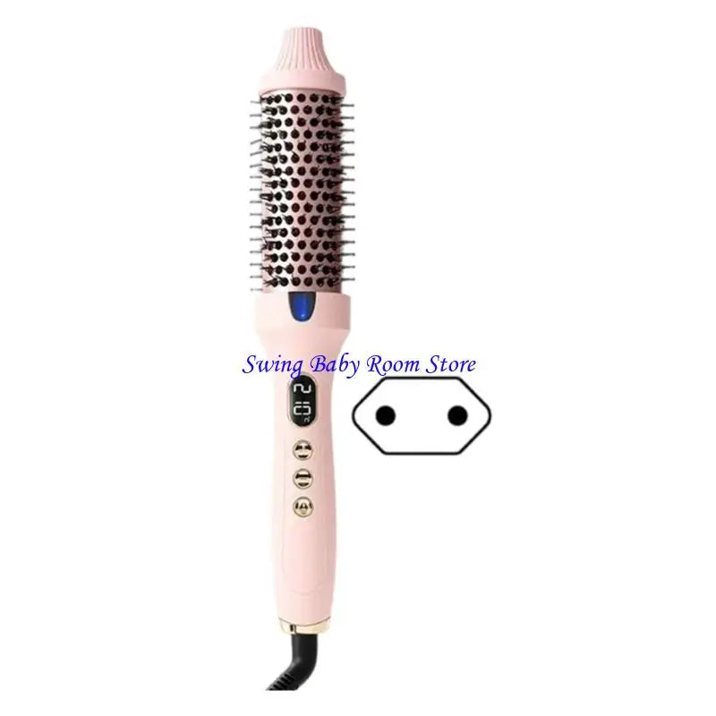 K1AD Multi Function Hair Brush For Straightening And Curling Volumizing Dry Or Wet Hair ABS Material Lightweight Design