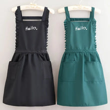 Princess Style Apron, Waterproof Floral Restaurant Barista Work Uniform Apron, Suitable For Restaurants/Hotels/Gardening