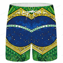 Brazil Flag Board Shorts Men Fashion Swimwear Shorts Trunk Sportwear Pants Men's Brief Swimsuit Kids Beach Short Brasil Flag