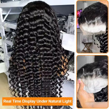 Human Hair Loose Deep Wave Glueless Wig13x6 13x4 HD Lace Front Preplucked Natural Black Brazilian Hair 16 42 Inch Jerry Curly