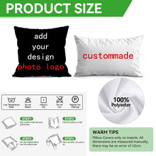 Custom Picture Printed Cushion Cover Pet Personal Life Photos Pillow Cover Custom 100% Polyester Pillowcases In Various Sizes