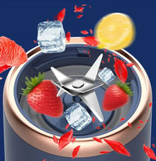 Portable Fruit Juice Blenders Summer Personal Electric Mini Bottle Home USB 6 Blades Juicer Cup Machine For Kitchen