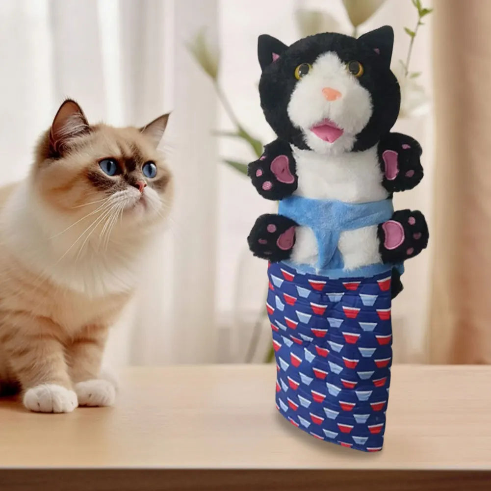 Cats Puppet Wrestler Cat Wrestling Glove Toy Puppet Interactive Hand Puppet with Sturdy Padding for Safe Play Cat and Dog Toys