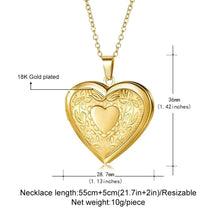 Customized 1/2 Photo Heart Locket Pendant Necklace, Fashion Women Necklace Personalized Souvenir Gifts, Mother's Day Idea Gifts