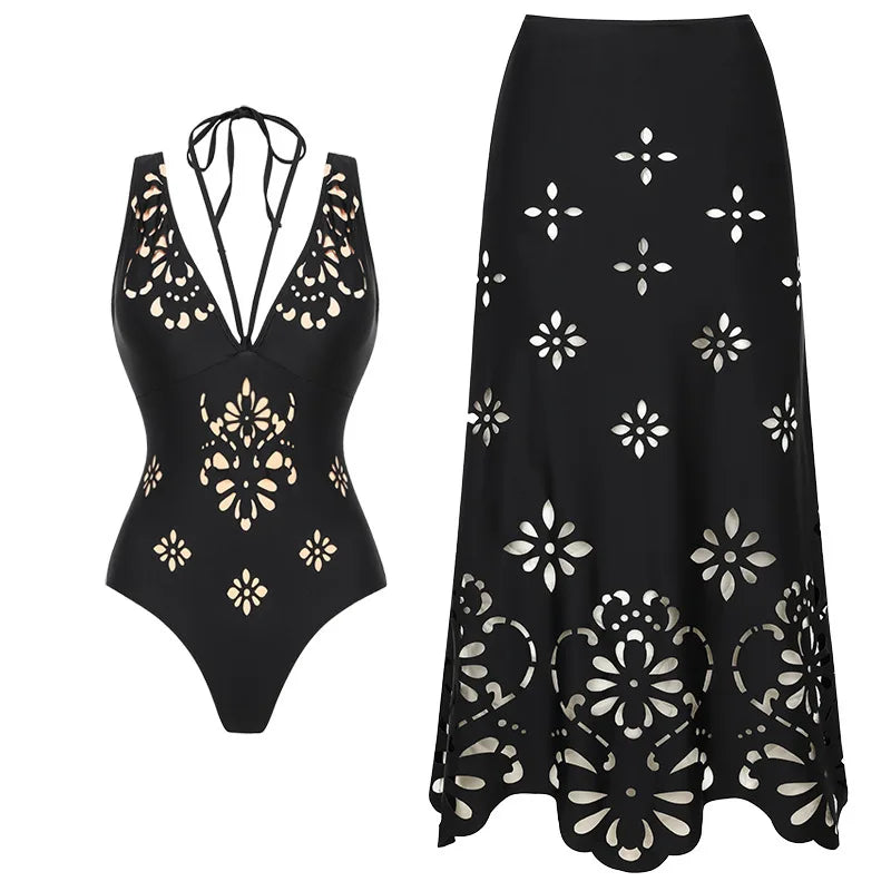 2026 New Sexy Ruffle Bikini Set Printed Brazilian Biquini Women Swimwear Skirt Bathing Suit Girls Summer Beachwear Dress