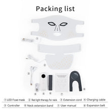Red Light Therapy for Face and Neck, Rechargeable Infrared Mask, 850nm Near-Infrared, 4 Modes, Anti-Aging Face and Neck Treatmen